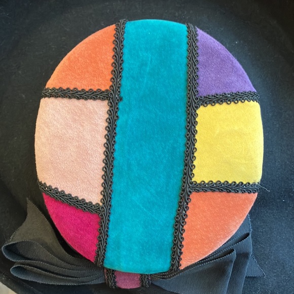 COPY - STUNNING suede and wool ladies hat by Lancaster  Sonini  San Francisco main image 4